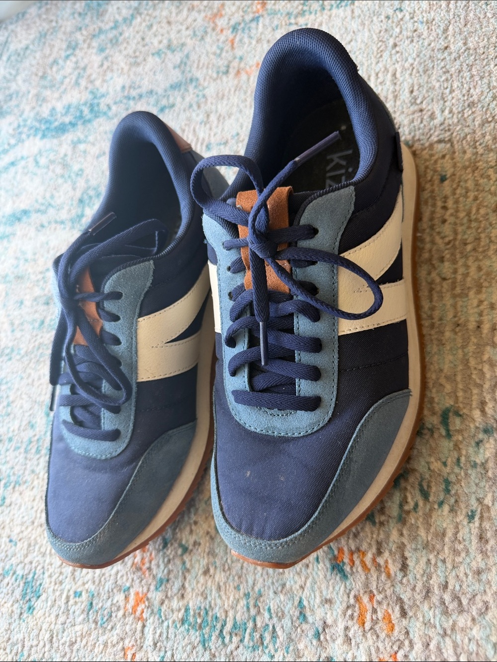 KIZIK Navy Blue Retro Sneakers – Women’s Size 9